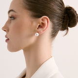 Marisol Glass Pearl 18K Gold Plated Earrings