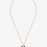 Jules Heart Red 18K Gold Plated Necklace