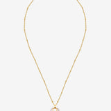 Jules Heart White 18K Gold Plated Necklace