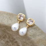 Amélie Bridal 18K Gold Plated Earrings