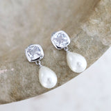 Amélie Bridal Sterling Silver Plated Earrings