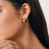 Nora Huggie 18K Gold Plated  Earrings