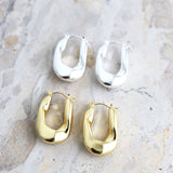 Lea Wavy Earrings in 18K Gold Plated