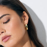 Lea Wavy Earrings in 18K Gold Plated