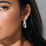 Lea Wavy Earrings in Sterling Silver Plated