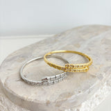 Seren Diamanté 18K Gold Plated Bangle