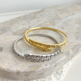 Seren Diamanté 18K Gold Plated Bangle