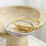 Seren Diamanté 18K Gold Plated Bangle