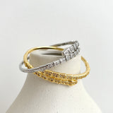Seren Diamanté 18K Gold Plated Bangle