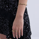 Olsen Wavy Pavé Bangle