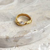 Liora Drop Crystal 18K Gold Plated Ring (4options)