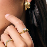 Monet Crystal 18K Gold Plated Ring (4options)