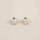 Clara Crystal 18K Gold Plated Stud Earrings