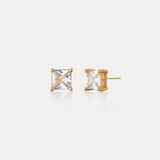 Clara Crystal 18K Gold Plated Stud Earrings