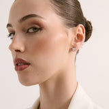 Clara Crystal 18K Gold Plated Stud Earrings