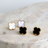 Charlotte Earrings in 18K Gold Plated in Black