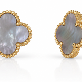Charlotte 18K Gold Plated Earrings in Ash