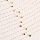 Aurora Birthstone 18K Gold Plated Necklace