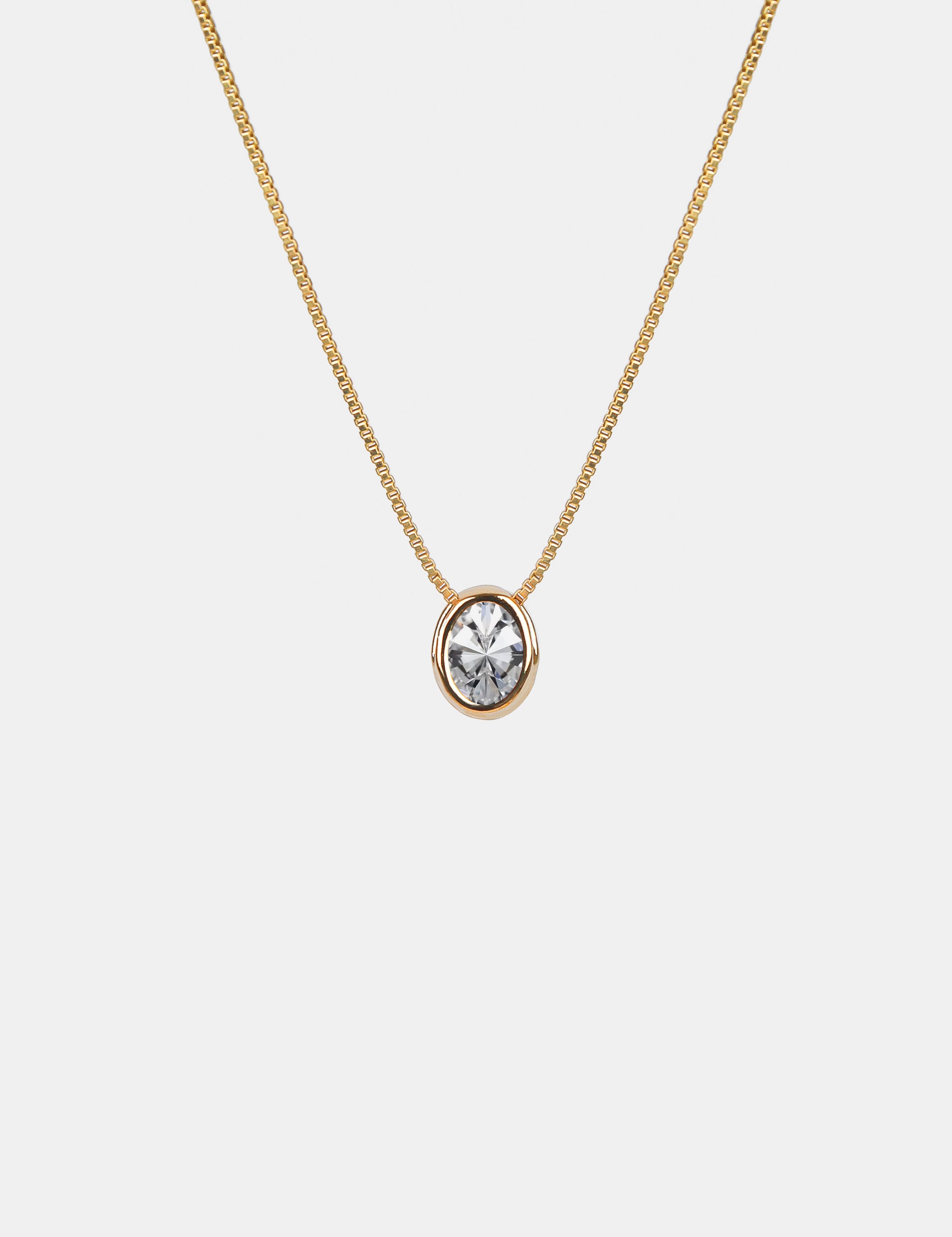 Aurora Birthstone 18K Gold Plated Necklace