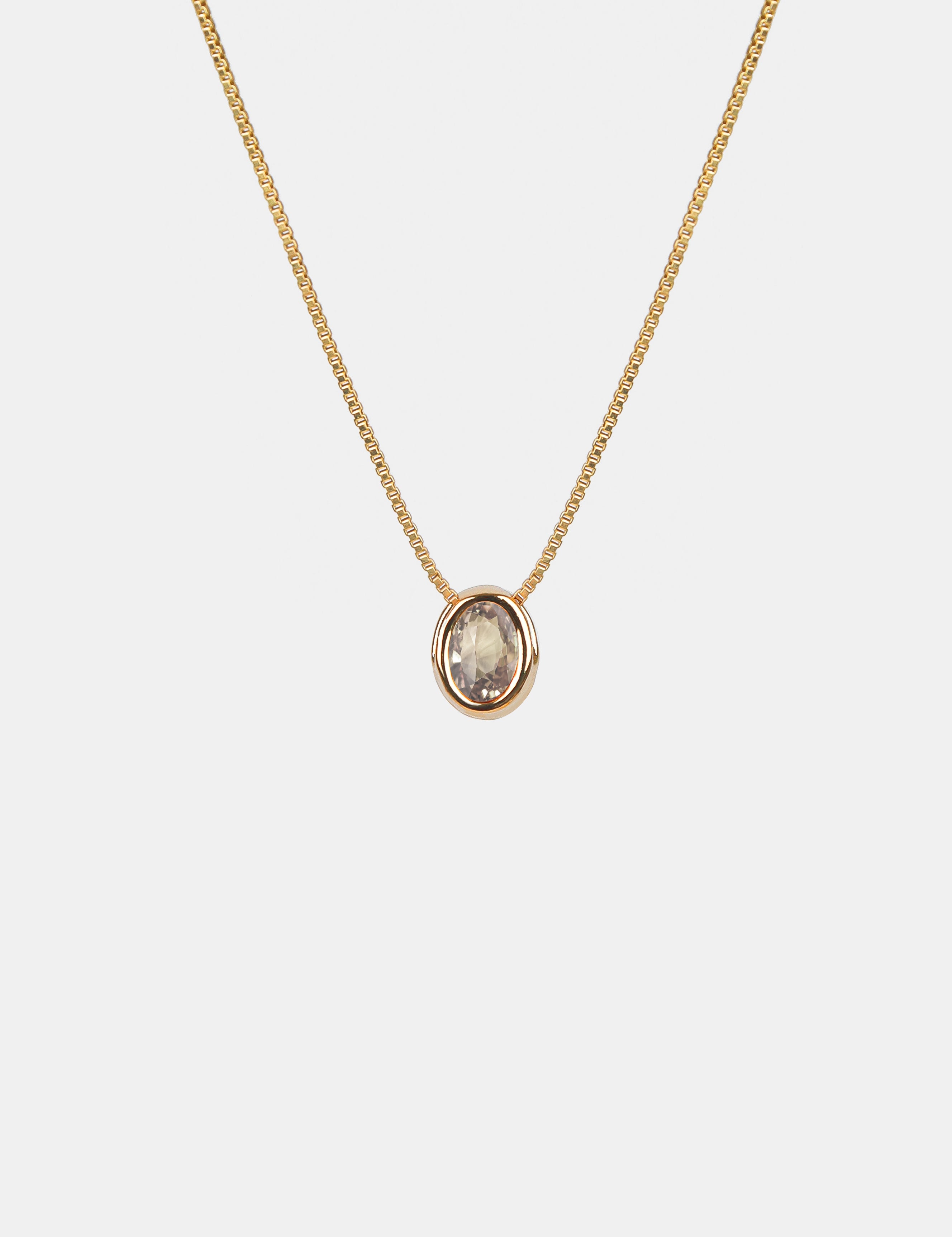 Aurora Birthstone 18K Gold Plated Necklace