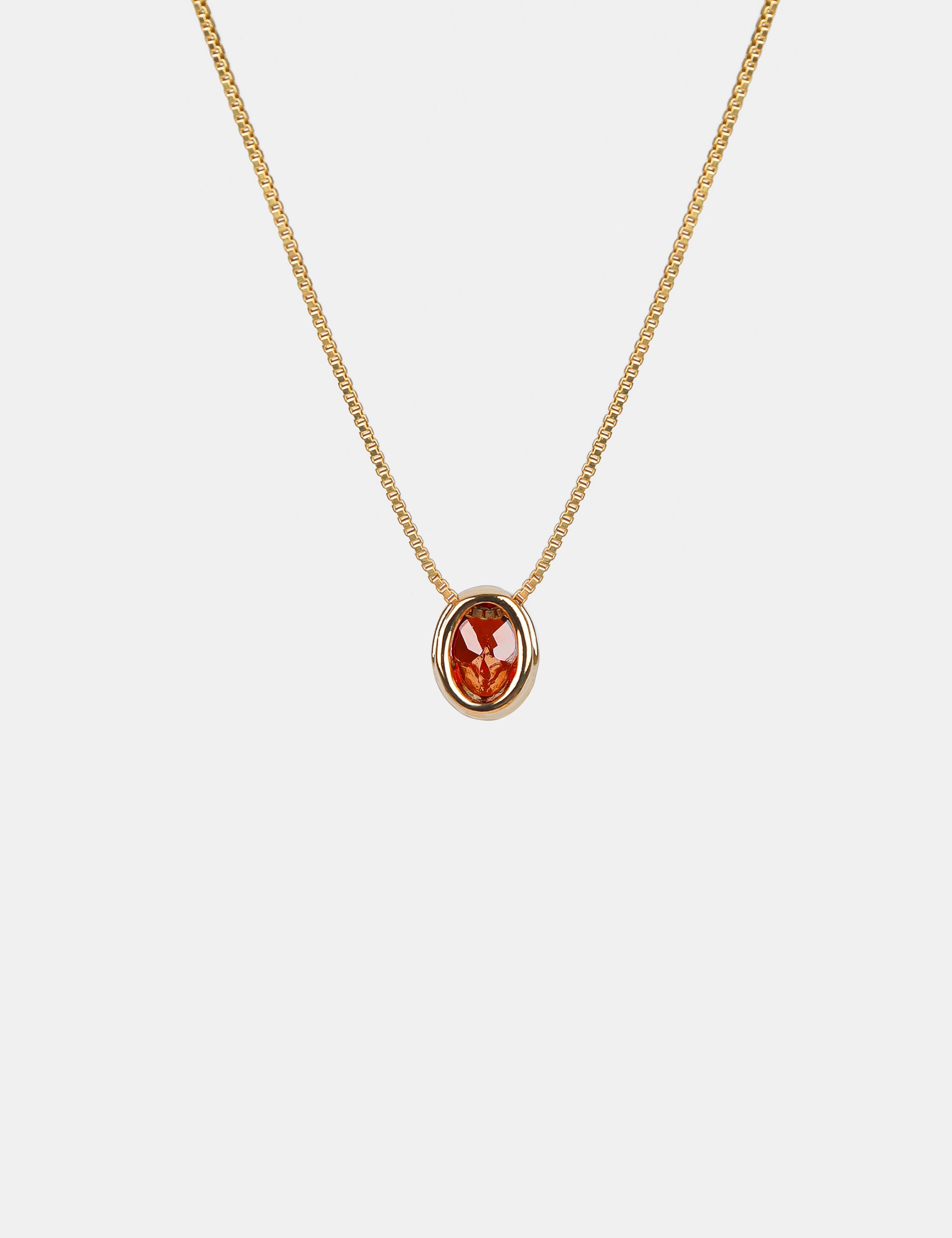 Aurora Birthstone 18K Gold Plated Necklace