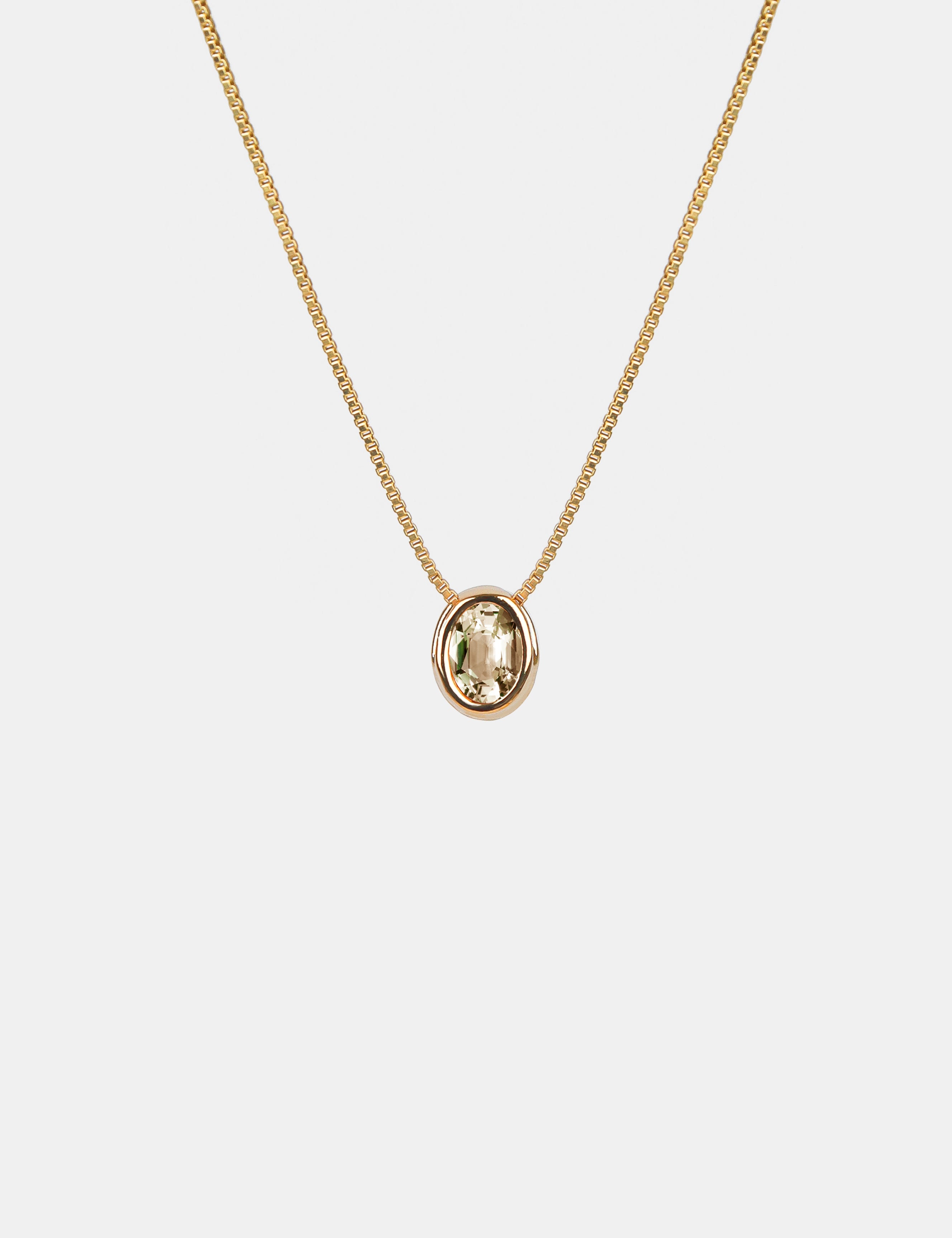 Aurora Birthstone 18K Gold Plated Necklace