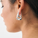 Desu Sterling Silver Stacker Earring Set