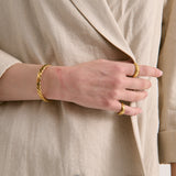 Cinta Cuff 18k Coated Gold Bangle