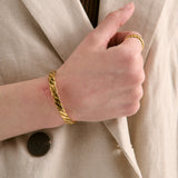Cinta Cuff 18k Coated Gold Bangle
