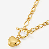 Divinity Heart 18k Gold Plated Necklace