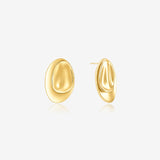 Sade Pebble 18K Gold Plated Earrings