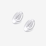 Sade Pebble Sterling Silver Plated Earrings