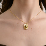 Sade Pebble 18K Gold Plated Necklace