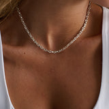 Vantage Rope Sterling Silver Plated Necklace