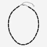 Obsidian Glass Beaded Necklace