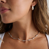 Chrome Sterling Silver Plated Necklace