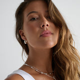 Chrome Sterling Silver Plated Necklace