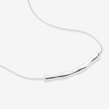 Chrome Rope Sterling Silver Plated Necklace