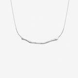 Chrome Rope Sterling Silver Plated Necklace