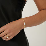 Organic Pearl Pendant Bracelet