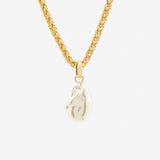 Organic Pearl 18K Gold Plated Pendant Necklace