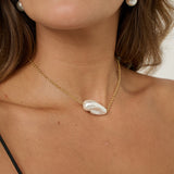 Seala Organic Pearl 18K Gold Plated Choker