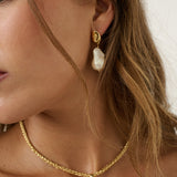 Natural Organic Pearl Drop Earrings