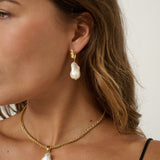 Natural Organic Pearl Drop Earrings