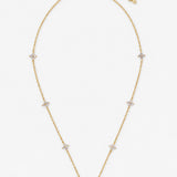 Astra Dainty 18K Gold Plated Station Necklace