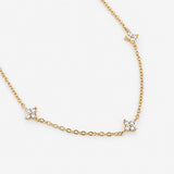 Astra Dainty 18K Gold Plated Station Necklace