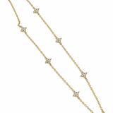 Astra Dainty 18K Gold Plated Station Necklace