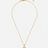 Valentina Reversible Heart Necklace in Black & White