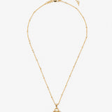 Valentina Reversible Heart Necklace in Red & White