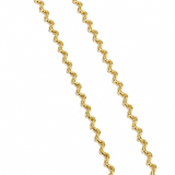 Genevieve 18K Gold Plated Wavy Pendant Necklace